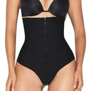 SKIMS Core Sculpt Waist Cincher Thong Onyx M NWT $90